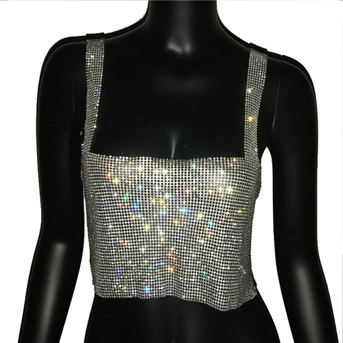 Load image into Gallery viewer, Glitter Nightclub Tank Top
