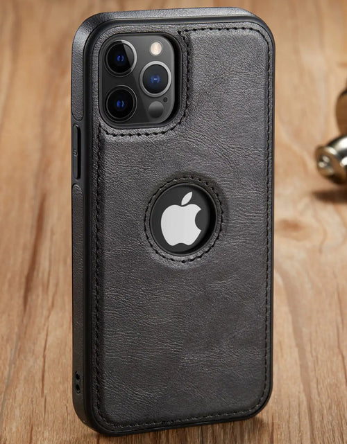 Load image into Gallery viewer, Luxury PU Leather Phone Case For iPhone 13 Pro 11 12 Pro Max XR XS Max X 7  Plus  13 Pro Max  case leather Slim Soft Back Cover
