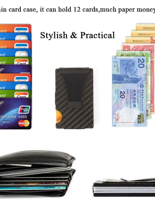 Load image into Gallery viewer, Carbon Fiber Credit Card Holder Wallet
