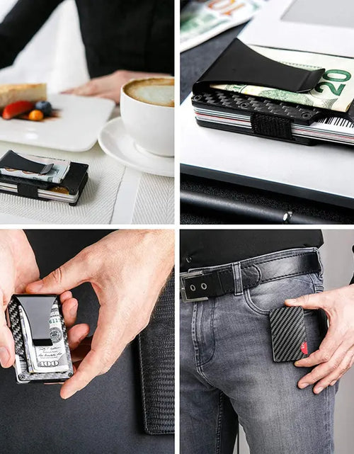 Load image into Gallery viewer, Carbon Fiber Credit Card Holder Wallet
