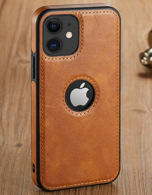 Load image into Gallery viewer, Luxury PU Leather Phone Case For iPhone 13 Pro 11 12 Pro Max XR XS Max X 7  Plus  13 Pro Max  case leather Slim Soft Back Cover
