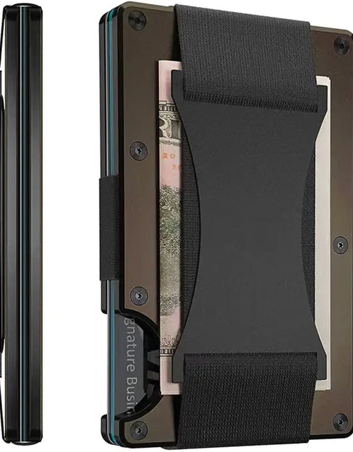 Load image into Gallery viewer, Minimalist Men Slim Wallet-Rfid Shielded
