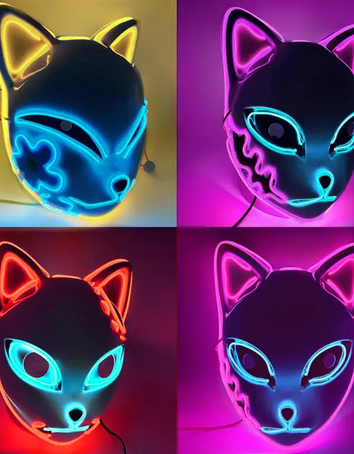 Load image into Gallery viewer, Halloween LED Cat Mask
