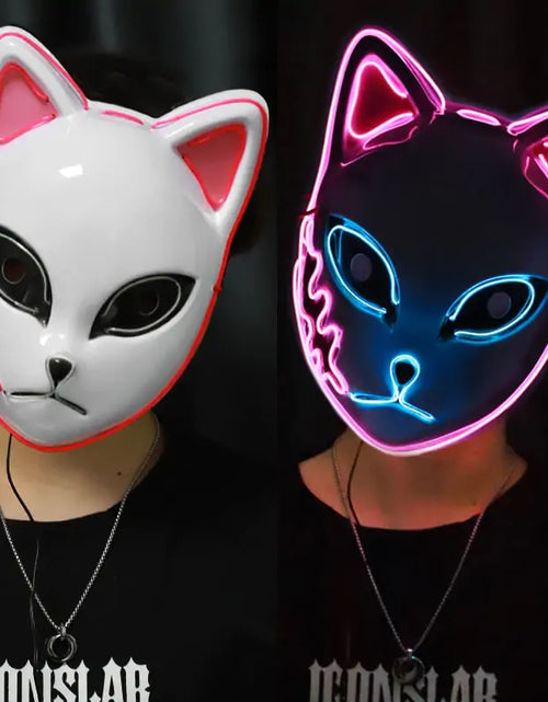 Load image into Gallery viewer, Halloween LED Cat Mask
